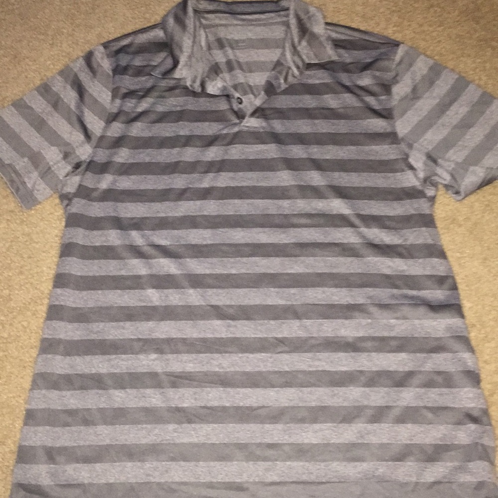 Grey on grey stripe shirt